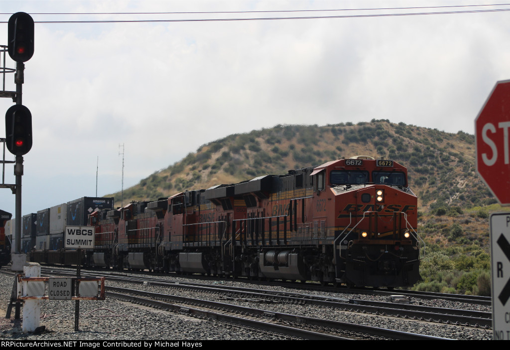 BNSF Intermodal Train at Cajon Summit